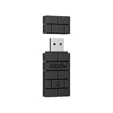 8BitDo Wireless USB Adapter 2 for Switch/Switch 2, Windows PC, Mac & Raspberry Pi, Compatible with Xbox Series X & S Controller, Xbox One Bluetooth Controller, Switch Pro and PS5 Controller (Black)