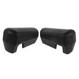 OUNONA 1 Pair High Chair Silicone Corner Cushion, Baby Proofing Furniture Edge Guards, Anti-Collision Bumper Cushion, 2.7×1 inch Table Corner Protectors Black