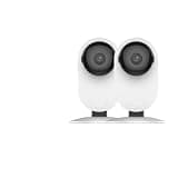 MEWZLQBNGJT 2K WiFi Home Pro Camera 2pcs Kit with Night Vision IP Security Protection AI Powered Human/Sound Detection