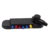 48V 150A Bus Bar 12 Way Terminal Block with Lock, M6 Studs Marine Solar Auto Wiring, ABS Base Board, 2 Pack Positive Ground Black Red(Black)