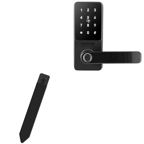 BoxWave Stylus Pouch Compatible with Vevor Smart Lock - Stylus PortaPouch, Pen Stylii Holder Carrier Portable Self-Adhesive - Jet Black