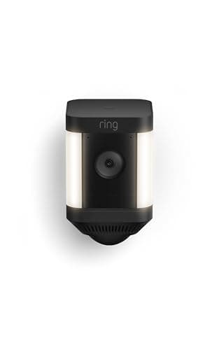 Ring Spotlight Cam Plus, Battery (newest model), Home or business security with HD video, Two-Way Talk, Color Night Vision, and Security Siren, 2-pack, Black