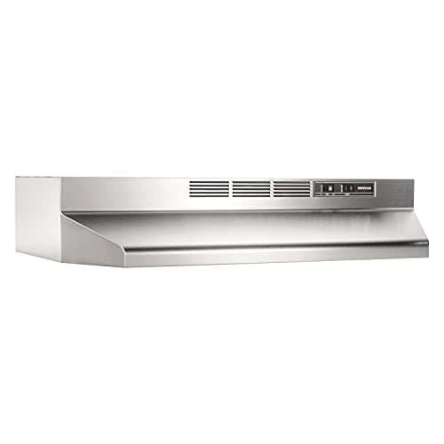 Broan-NuTone 412404 Non-Ducted Under-Cabinet Ductless Range Hood Insert, 24-Inch, Stainless Steel