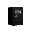 fireproof safe Fire proof Safes Large Fingerprint Home Safes with Touchscreen Keypad Dual Key System Ideal for Office(Black)