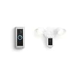Like-New Ring Wired Doorbell Pro (Video Doorbell Pro 2) with Ring Floodlight Cam Wired (White)