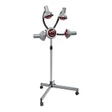 Stand Hair Dryer, Infrared Salon Heater, 5 Bulbs Hair Baking Machine, Aluminum Alloy Frame, Quick Heating, Salon Home Spa, Adjustable Height, 950W, 51-61 Inch