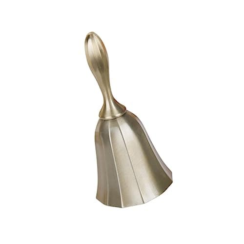 KALLORY Retro Hand Bell for Serving Antique Bell Restaurant Call Bell for Bar Kitchen and Dining Hall Use Elegant Design for Reception Areas