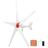 VEVOR 800W 12V Wind Turbine Generator, 5-Blade Wind Turbine Kit with MPPT Controller, High-Efficiency 3-Phase AC Permanent Wind Power Generator for RVs, Boats, Home, Farm (Tower Pole Not Included)