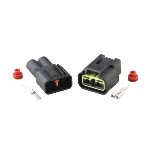 ARETV 1/5/10 Sets 2 Pin Car Waterproof Connector Plug QLW-A-2F-B Car 6.3 High-power Current Plug QLW-A-2M-B(MF20)