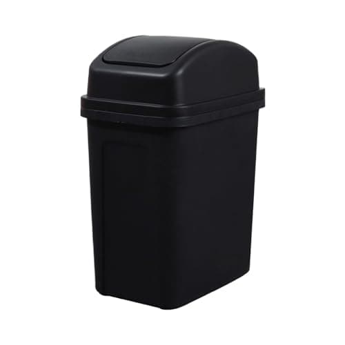 Gooddyiyukey 5.5 Gallon Pink Trash Can with Swing Lid, Small Slim Compact Plastic Bathroom Garbage Can,Easy to Clean,Detachable Trash Bin for Bedroom,Kitchen,Restroom,Dorm Room,Bathroom,Office