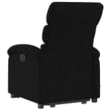HGLADYU Power Lift Recliner with Vibration, Massage Recliner Chair for Elderly, Stand Up Massage Black Fabric with 6 Points and Side Pocket