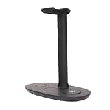 Zopsc 4 in 1 Wireless Charger Headphone Stand, 15W Fast Charge Detachable, Wireless Charger Dock Station for Office Gaming Desk, Headphone Charging Hanger for Gaming Headset