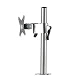 LIUZQWAED Desktop TV Stand - Telescoping Monitor Mount, Height Adjustable Monitor Arm for Max 32 Inch Flat Curved Computer Screen, Monitor Stand Mount Fit VESA 75x75& 100x100mm(B)