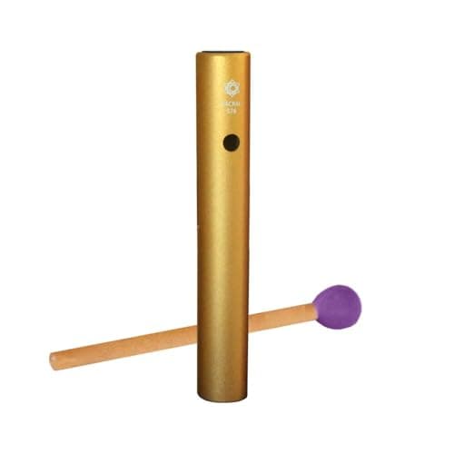 saditesdk Wah-Wah Tube Set 7 Charkas Wah-Wah Tube Colorful Wind Metal Chimes Sound Healing Instruments for Yoga，576HZ