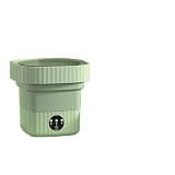 Portable Washing Machine, 6L Folding Portable Washing Machine Big Capacity With Spin Dryer Bucket For Clothes Travel Home Underwear Socks Mini Washer,for Apartments,RV,Camping(Green)