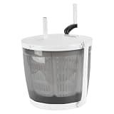 GIFZES Portable Hand Crank Washing Machine And Spin Dryer, 2kg Capacity Hand-Crank Laundry Washer For Camping, RV, Dorm, Off-Grid Living, No Electricity Needed, Suction Cup Stability Light Grey