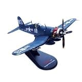 YUBJIANG Alloy WWII USMC F4U Corsair Fighter VMF-323 Death Rattlers White 18 Model 1:72 Toy Simulation Science Exhibition Model