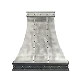 DOMINEVA Zinc Range Hood,36''W,48''H,21''D,600CFM,ZH7-C4-2TRMA6