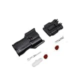 1/10/20Kits 3Pin Black Male Female Water Proof Electrical Wire Connector Auto Connector Adapter Plug MG640329-5 MG610327-5(Male Female Set,5sets)
