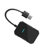 Vistreck Wired to Wireless Adapter for & Auto - Easy Plug & Play Car Wireless Converter