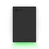 Seagate Game Drive for Xbox 2 TB External Hard Drive Portable HDD - USB 3.2 Gen 1, Black with built-in green LED bar, Xbox Certified, 3 year Rescue Services (STKX2000400)