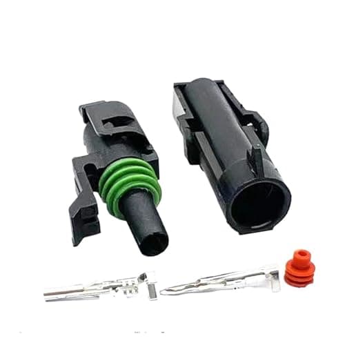 2/5/10/20 Sets 1 Pin 12015791 2.5mm Series 12010996 Wire Connector Male Female Electrical Waterproof(1p male female,2 sets)