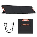 220W Portable Solar Panel for Jackery/Ecoflow/Anker/Bluetti Power Station, 25% Efficiency HPBC Cell, Foldable, IP65 Waterproof, Camping RV