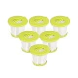 6 Pack PCL700 Filters Replacement ，Compatible For Ryobi ONE+ 18V Handheld Vacuum Models PCL704,PCL705,Part A32F05N A32HF00