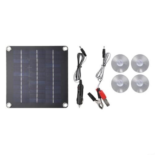 Minhe Portable 10W 12V Solar Panel Kit High Efficiency Monocrystalline Trickle Charger for Car Marine Boat Battery