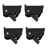 KESYOO 4 Pieces Applicable Outdoor Recliner Chair Accessories, Black Plastic Set Folding Design Space Saving for Patio and Garden