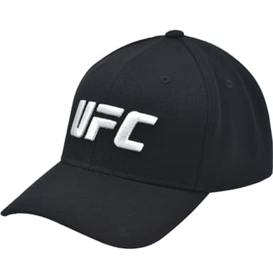 UFC Baseball Cap, Adjustable Adult Snapback Hat with Curved Brim, Black, One Size