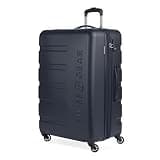 SwissGear 7366 Signature Hardside Expandable Luggage with Spinner Wheels, TSA Lock, Navy, Checked-Large 27-Inch