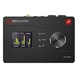 Antelope Audio Zen Quadro USB-C Podcast & Recording Interface — 4 Discrete Studio-Grade Mic Preamps, Pro Conversion & Clocking, Built-In Studio Effects — Bus-Powered — 14-In/10-Out