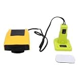 Odorkle Cordless Space Heater 200W for 14.4V 18V Battery, 2 Modes Natural Wind and 55 85C, Dual USB Outputs Portable for Workshop