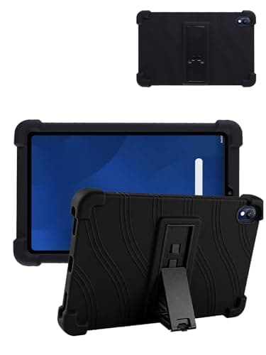 for onn 8.1" Core Tablet Android 16 2026 Model Protective case, ZBAGUG Shockproof Lightweight Silicone Protective Cover with Stand, Child-Friendly Protection, Easy to Clean Design, Black.