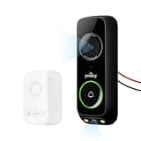 youkey Wired Doorbell Camera No Subscription, 2K Dual‑cam Video Doorbell with Chime, See Visitor & Package at Once, 5G WiFi, 8GB Local Storage, Two-Way Talk, Compatible with Alexa & Google Home