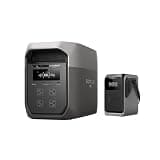EF ECOFLOW DELTA 3 Max Portable Power Station with Trail 200, 2048Wh LiFePO4 Battery, 3400W X-Boost Output, Ultra-Fast 0-80% Charging in 1.13 Hr, Home Backup & RV Camping (Solar Panel Optional)