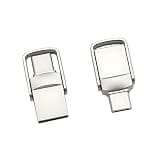 CarryBright Bulk Custom Mini OTG USB Flash Drives with Type C, Personalized Logo and Text, Custom Packaging for Corporate Events, Trade Shows, Business Gifts and Wedding Gifts(50,64GB)
