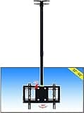 TV Bracket, Ceiling TV Mount, Full Motion Height Adjustable TV Bracket for 32 to 50-inch Flat Screen TVs, Height Extension Up to 150cm/59.0Inch TV Mount TV Stand