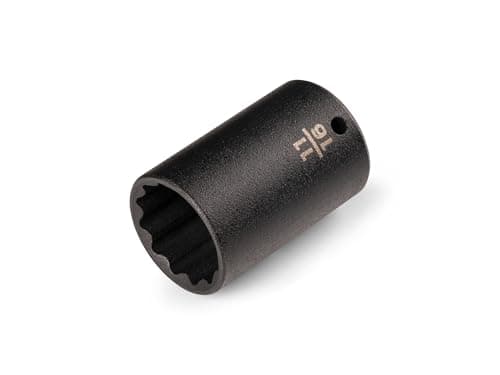 TEKTON 1/4 Inch Drive x 11/16 Inch Semi-Deep 12-Point Impact Socket | SID04217