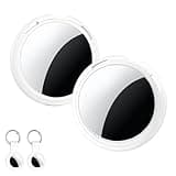 2 Pack Tracker Tags [Apple MFi Certified] Pair with Apple Find My (iOS Only) Bluetooth Air Smart Tags Key Finder Item Locator Waterproof Finder Worldwide Tracking for Pets Wallet Backpack Dogs Luggage