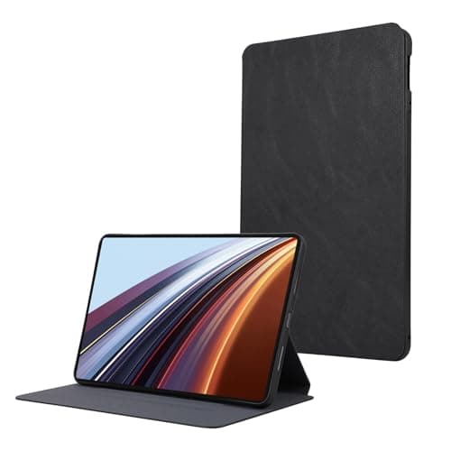 WEUFBG Stand Case for Honor GT Pro 12.3 inch (2024), Slim Leather Business Folio Stand Protective Tablet Cover, Multi-Angle Viewing(Black)