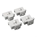 Hosrivae Mounting Hardware 35mm Framed Boat House Aluminum Installation 30 Through Rv Pv Bracket Anodized Adaptable End Clamp Z-style Roof Panels(4pcs 30mm)