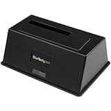 StarTech.com Single Bay USB 3.0 to SATA Hard Drive Docking Station, USB 3.0 (5 Gbps) Hard Drive Dock, External 2.5/3.5" SATA I/II/III HDD/SSD Docking Station, Top-Loading Hard Drive Bay (SDOCKU33BV)