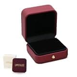 LVPETALIZE Engagement Ring Box,Wine Red, Square Leather Velvet Ring Box Wedding Day，Small Jewelry Boxes for Women and Men Wedding Engagement Anniversary