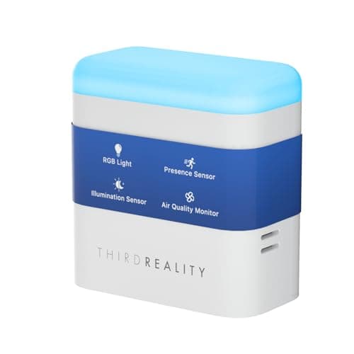 THIRDREALITY Smart Presence Sensor R3, 60GHz mmWave Radar, USB-C Powered, RGB Light with Status Indication, Illumination Sensor, Zigbee Repeater, Compatible with Home Assistant(ZHA&Z2M), SmartThings