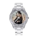 NTVOWPZO Three-Hand Analog Stainless Steel Watches for Men Easy Reader