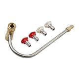 Hosrivae Pressure Washer Accessory Gutter Cleaner With 4 Nozzles Removing Debris From Gutters Quickly