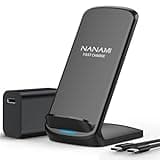 NANAMI Fast Wireless Charger, 10W Max Wireless Charging Stand with PD20W Adapter Charger Compatible for iPhone 17/17 Air/17 Pro/17 Pro Max/16/15/14/13/12,Samsung Galaxy S26/S25/S24/S23/S22/S21/Note 20