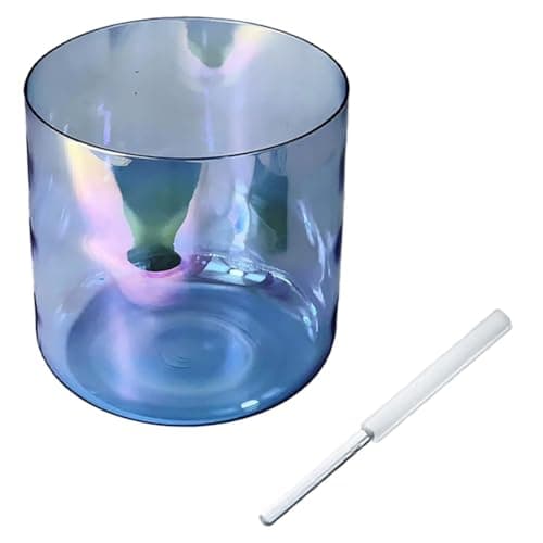 EliteBloom Quartz Crystal Singing Bowls, 432Hz for Yoga Meditation & Sound Healingwith Free Acrylic Striker & O-Ring, Sound Bowl,